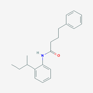 molecular formula C20H25NO B290997 N-(2-sec-butylphenyl)-4-phenylbutanamide 