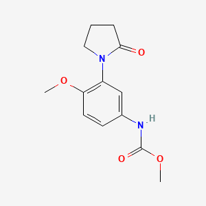 Methyl (4-methoxy-3-(2-oxopyrrolidin-1-yl)phenyl)carbamate