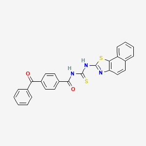 4-benzoyl-N-(naphtho[2,1-d]thiazol-2-ylcarbamothioyl)benzamide