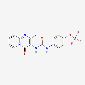molecular formula C17H13F3N4O3 B2909977 1-(2-methyl-4-oxo-4H-pyrido[1,2-a]pyrimidin-3-yl)-3-(4-(trifluoromethoxy)phenyl)urea CAS No. 1060245-54-6