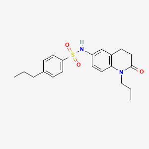 N-(2-oxo-1-propyl-1,2,3,4-tetrahydroquinolin-6-yl)-4-propylbenzenesulfonamide
