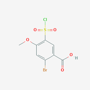 2-Bromo-5-chlorosulfonyl-4-methoxybenzoic acid