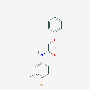 molecular formula C16H16BrNO2 B290999 N-(4-bromo-3-methylphenyl)-2-(4-methylphenoxy)acetamide 