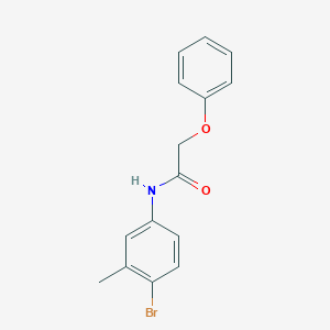 molecular formula C15H14BrNO2 B291000 N-(4-bromo-3-methylphenyl)-2-phenoxyacetamide 