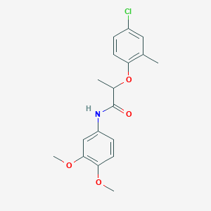 2-(4-chloro-2-methylphenoxy)-N-(3,4-dimethoxyphenyl)propanamide