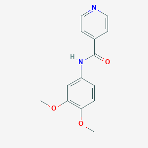 molecular formula C14H14N2O3 B291002 N-(3,4-dimethoxyphenyl)pyridine-4-carboxamide 