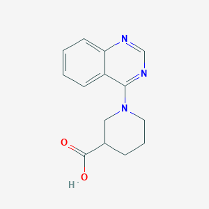 molecular formula C14H15N3O2 B2910020 1-(Quinazolin-4-yl)piperidine-3-carboxylic acid CAS No. 1184535-87-2