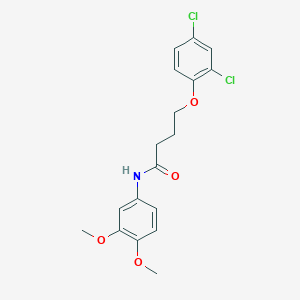 molecular formula C18H19Cl2NO4 B291003 4-(2,4-dichlorophenoxy)-N-(3,4-dimethoxyphenyl)butanamide 