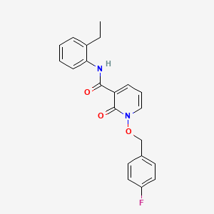 molecular formula C21H19FN2O3 B2910030 N-(2-ethylphenyl)-1-[(4-fluorophenyl)methoxy]-2-oxopyridine-3-carboxamide CAS No. 868678-05-1