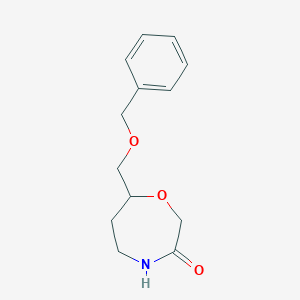 molecular formula C13H17NO3 B2910068 7-((Benzyloxy)methyl)-1,4-oxazepan-3-one CAS No. 1926190-21-7