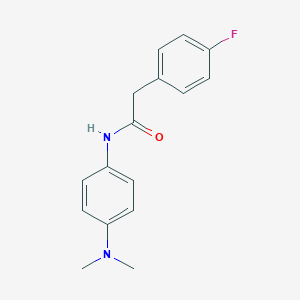 N-[4-(dimethylamino)phenyl]-2-(4-fluorophenyl)acetamide