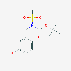 molecular formula C14H21NO5S B2910072 tert-butyl N-(3-methoxybenzyl)-N-(methylsulfonyl)carbamate CAS No. 339018-52-9