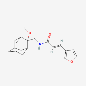 molecular formula C19H25NO3 B2910073 (E)-3-(furan-3-yl)-N-(((1R,3S,5r,7r)-2-methoxyadamantan-2-yl)methyl)acrylamide CAS No. 1798401-52-1