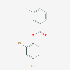 molecular formula C13H7Br2FO2 B291008 2,4-Dibromophenyl 3-fluorobenzoate 