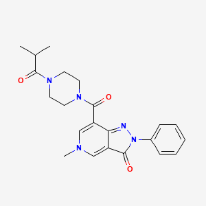 7-(4-isobutyrylpiperazine-1-carbonyl)-5-methyl-2-phenyl-2H-pyrazolo[4,3-c]pyridin-3(5H)-one