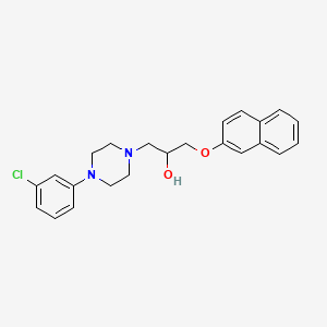 1-[4-(3-Chlorophenyl)piperazin-1-yl]-3-(naphthalen-2-yloxy)propan-2-ol