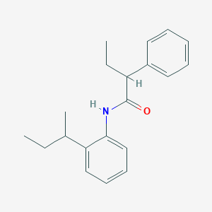 molecular formula C20H25NO B291010 N-(2-sec-butylphenyl)-2-phenylbutanamide 