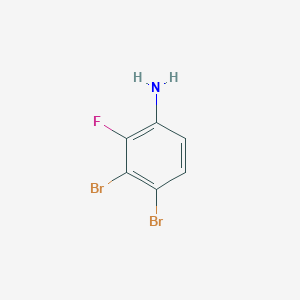 molecular formula C6H4Br2FN B2910140 3,4-二溴-2-氟苯胺 CAS No. 1349717-58-3