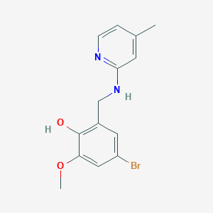 4-Bromo-2-methoxy-6-{[(4-methylpyridin-2-yl)amino]methyl}phenol
