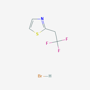 molecular formula C5H5BrF3NS B2910157 2-(2,2,2-Trifluoroethyl)-1,3-thiazole hydrobromide CAS No. 2225136-63-8