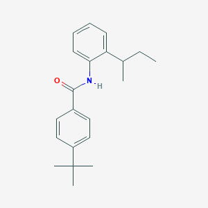 molecular formula C21H27NO B291016 4-tert-butyl-N-(2-sec-butylphenyl)benzamide 