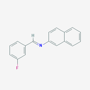 molecular formula C17H12FN B2910167 N-(3-Fluorobenzylidene)-2-naphthalenamine CAS No. 85378-36-5