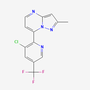 7-[3-Chloro-5-(trifluoromethyl)-2-pyridinyl]-2-methylpyrazolo[1,5-a]pyrimidine