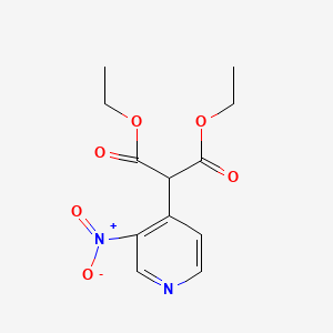molecular formula C12H14N2O6 B2910178 Diethyl 2-(3-nitropyridin-4-yl)malonate CAS No. 54415-82-6