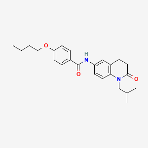 4-butoxy-N-(1-isobutyl-2-oxo-1,2,3,4-tetrahydroquinolin-6-yl)benzamide