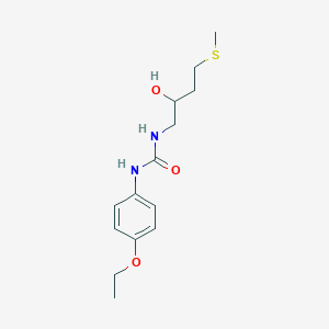 molecular formula C14H22N2O3S B2910186 1-(4-Ethoxyphenyl)-3-(2-hydroxy-4-methylsulfanylbutyl)urea CAS No. 2309187-88-8