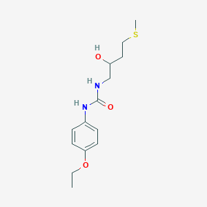 molecular formula C14H22N2O3S B2910186 1-(4-Ethoxyphenyl)-3-[2-hydroxy-4-(methylsulfanyl)butyl]urea CAS No. 2309187-88-8