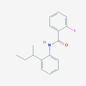 molecular formula C17H18INO B291019 N-(2-sec-butylphenyl)-2-iodobenzamide 