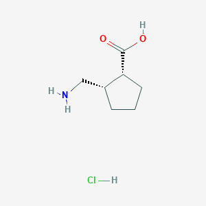 B2910193 (1R,2S)-2-(aminomethyl)cyclopentane-1-carboxylic acid hydrochloride CAS No. 1808723-01-4