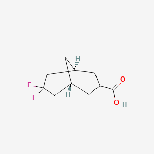 molecular formula C10H14F2O2 B2910194 (1S,5R)-7,7-Difluorobicyclo[3.3.1]nonane-3-carboxylic acid CAS No. 2490314-36-6