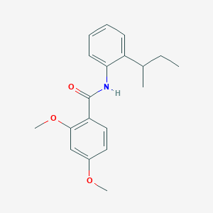 molecular formula C19H23NO3 B291021 N-(2-sec-butylphenyl)-2,4-dimethoxybenzamide 