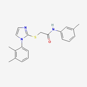 molecular formula C20H21N3OS B2910213 2-[1-(2,3-dimethylphenyl)imidazol-2-yl]sulfanyl-N-(3-methylphenyl)acetamide CAS No. 851131-52-7