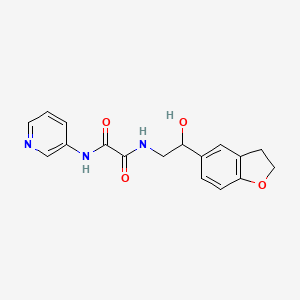 molecular formula C17H17N3O4 B2910215 N1-(2-(2,3-dihydrobenzofuran-5-yl)-2-hydroxyethyl)-N2-(pyridin-3-yl)oxalamide CAS No. 1421513-78-1