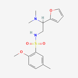 N-(2-(dimethylamino)-2-(furan-2-yl)ethyl)-2-methoxy-5-methylbenzenesulfonamide
