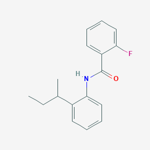 molecular formula C17H18FNO B291022 N-(2-sec-butylphenyl)-2-fluorobenzamide 