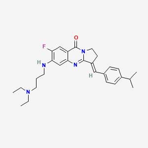 molecular formula C28H35FN4O B2910225 Blm-IN-1 