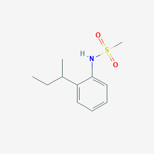 molecular formula C11H17NO2S B291024 N-(2-sec-butylphenyl)methanesulfonamide 