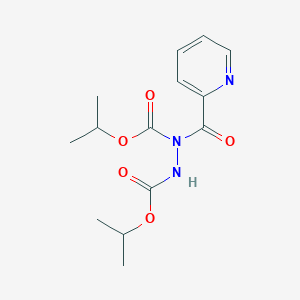 molecular formula C14H19N3O5 B2910244 Diisopropyl 1-picolinoylhydrazine-1,2-dicarboxylate CAS No. 1439903-30-6