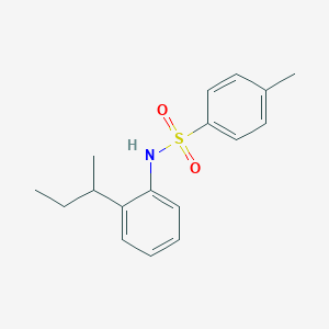 molecular formula C17H21NO2S B291025 N-(2-sec-butylphenyl)-4-methylbenzenesulfonamide 