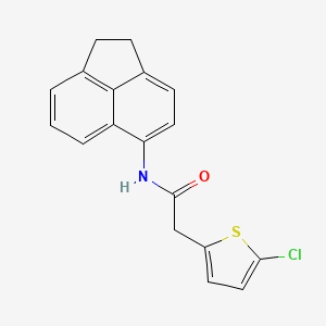 2-(5-chlorothiophen-2-yl)-N-(1,2-dihydroacenaphthylen-5-yl)acetamide