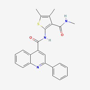 N-[4,5-dimethyl-3-(methylcarbamoyl)thiophen-2-yl]-2-phenylquinoline-4-carboxamide