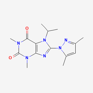8-(3,5-dimethyl-1H-pyrazol-1-yl)-7-isopropyl-1,3-dimethyl-1H-purine-2,6(3H,7H)-dione
