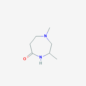 molecular formula C7H14N2O B2910267 1,3-Dimethyl-1,4-diazepan-5-one CAS No. 859743-61-6