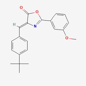 molecular formula C21H21NO3 B2910269 (Z)-4-(4-(tert-butyl)benzylidene)-2-(3-methoxyphenyl)oxazol-5(4H)-one CAS No. 1321863-75-5