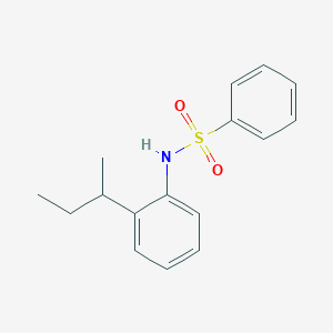 molecular formula C16H19NO2S B291027 N-(2-sec-butylphenyl)benzenesulfonamide 