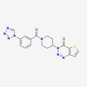 3-(1-(3-(1H-tetrazol-1-yl)benzoyl)piperidin-4-yl)thieno[3,2-d][1,2,3]triazin-4(3H)-one
